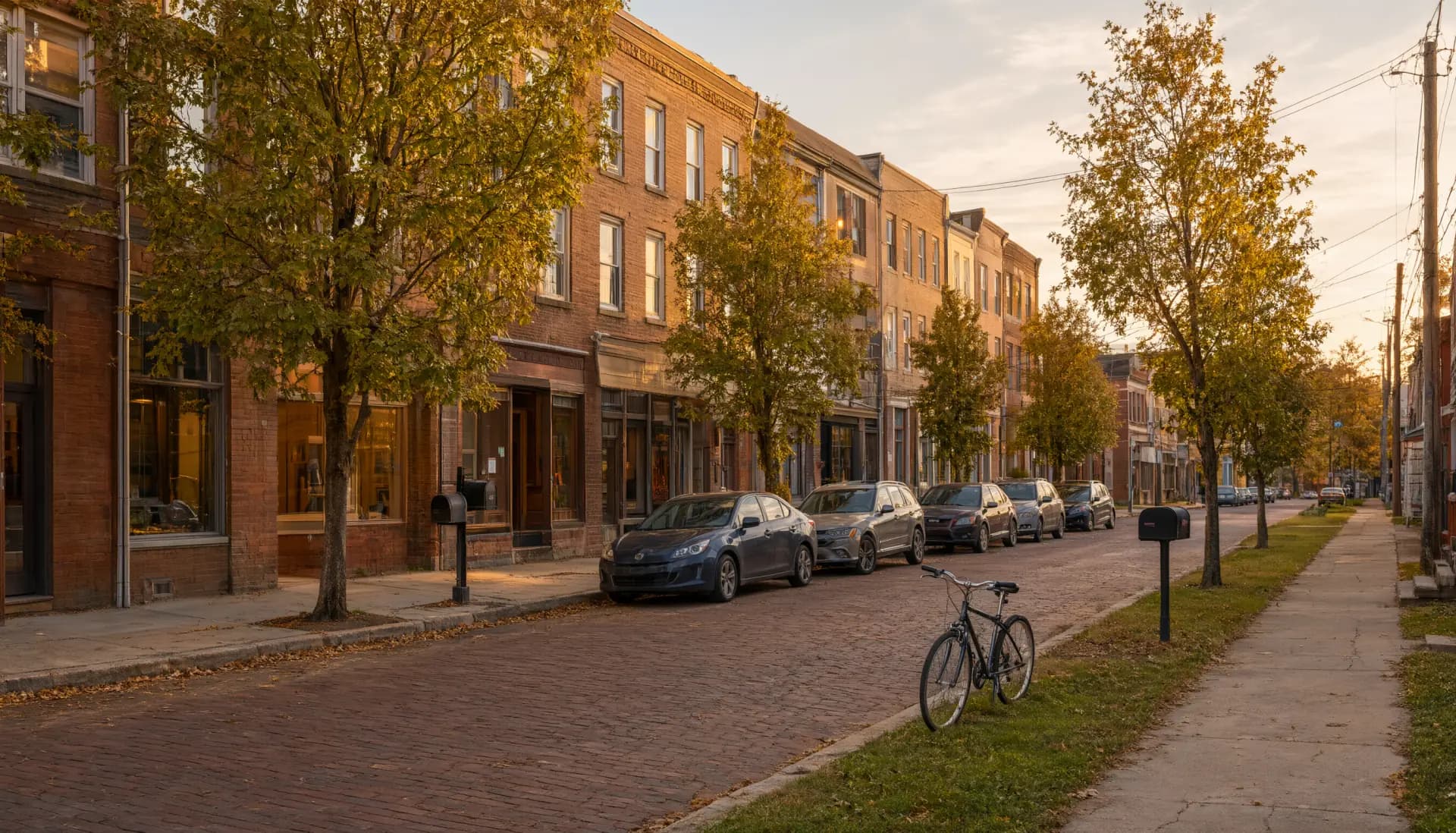 Downtown and Dickson Street in Fayetteville, AR